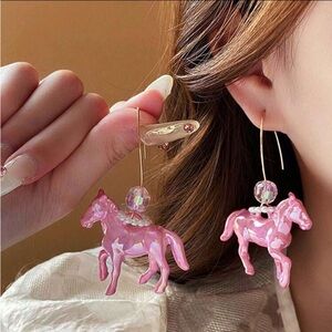 Pink Pony Earrings!